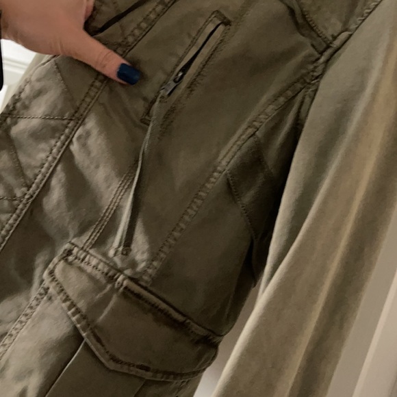 NWOT unique Army Green Anthropology Jacket - Picture 5 of 13